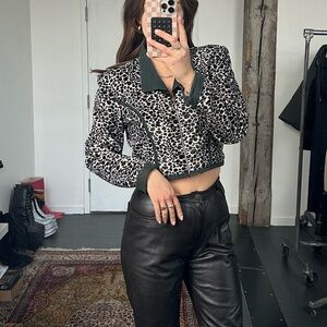 vintage 80’s leather pants